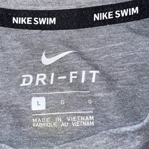 🏊‍♂️☀️NWOT Nike Swim UPF 40+ Gray Short Sleeve Tee Shirt